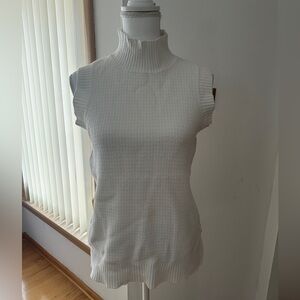 Cyrus Cream Sleeveless Knit Top